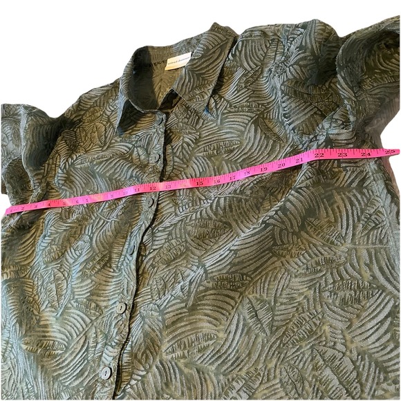 VTG Alfred Dunner Women's Green Button Down Top Size‎ 18W - Picture 14 of 15